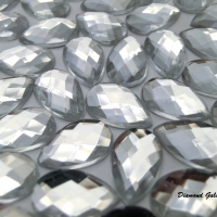 Ozdobné kamienky 8 x 13 mm - Crystal
