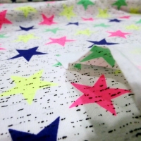 Úplet hviezdy farebné - cena za 10 cm