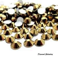 Ozdobné kamienky 6,5 mm - Zlaté