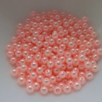 Perličky 6 mm svetloružové