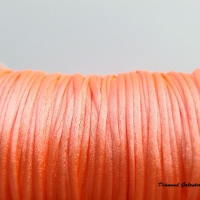 Shamballa šnúrka saténová 1,5 mm - losos neon