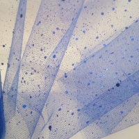 Tyl flitrový 15 cm - kráľovská modrá