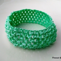 Elastická čelenka 40 mm - mäta