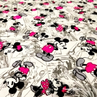 Úplet Mickey ružový - cena za 10 cm
