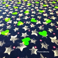 Úplet hviezdy, srdiečka - cena za 10 cm