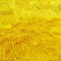 Kožušina umelá - žltá melírová - cena za 10 cm