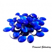 Ozdobné kamienky oválne 13 x 18 mm - modré