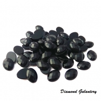 Ozdobné kamienky oválne 13 x 18 mm - čierne