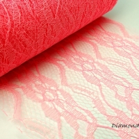 Ozdobná tylová krajka 15 cm - ružová