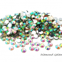 Ozdobné kamienky 5 mm - AB Crystal - balenie 100 kusov