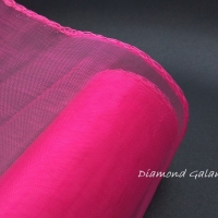 Obšitá organza 12 cm - tmavá ružová