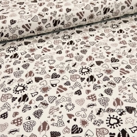 Úplet srdiečka - cena za 10 cm