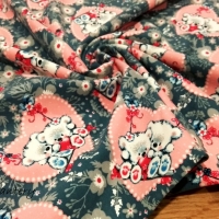 Úplet - Mackovia v srdiečku - cena za 10 cm