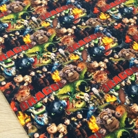 Úplet - Digitálna potlač - Dragon - cena za 10 centimetrov