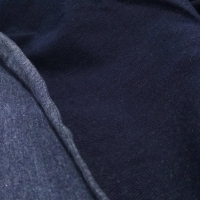 Tričkovina s lycrou - tmavá modrá melírová - cena za 10 centimetrov