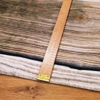 Nepremokavý šuštiak - Vzor drevo - cena za 10 cm