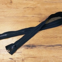 Zips deliteľný - dvojbežcový - čierny 80 cm