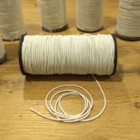 Guma - 2 mm - Biela klobúková