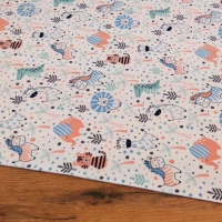 Úplet - Zvieratká biely základ - cena za 10 cm