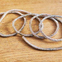 Ozdobná lemovka kamienková - Crystal AB 4 mm - cena za 10 cm