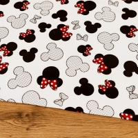 Teplákovina - Minnie - cena za 10 centimetrov