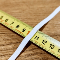Guma 6 mm – Ploská - Biela III - Balenie 200 metrov