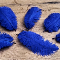 Pierko ozdobné Marabou - 15-20 cm - Kráľovsko modré