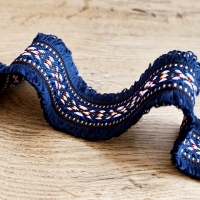 Ozdobná lemovka 50 mm - Modroružová