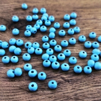 Drevené korálky 8 mm - Tyrkys