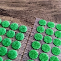 Suchý zips krúžok 10 mm - zelený
