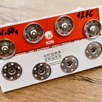 Patent kovový 20 mm - strieborný