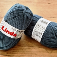 Linda - 9732 - oceľovo - modrá