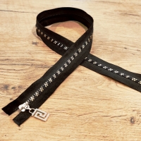 Zips zlato čierny - 70 cm