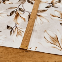 Bavlna režná - Kvety - cena za 10 centimetrov