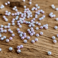 Perličky 4 mm - Melírové ružovo modré
