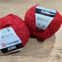 YarnArt - Jeans - 90 červená