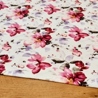 Teplákovina - Kvety - cena za 10 centimetrov