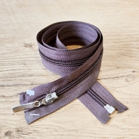 Zips deliteľný 70 cm - Hnedý