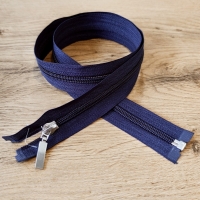 Zips deliteľný 75 cm - tmavomodrý