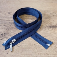 Zips deliteľný 80 cm - modrý