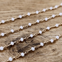 Bižutérna korálková retiazka - cena za 10 cm