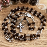 Ruženec - S flakónom - Hnedý