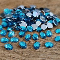 Ozdobné kamienky 6 x 8 mm - Tyrkys