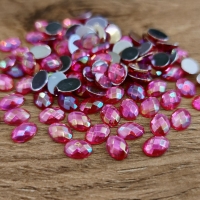 Ozdobné kamienky 6 x 8 mm - Ružové AB