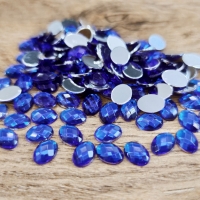 Ozdobné kamienky 6 x 8 mm - Kráľovská modrá