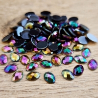 Ozdobné kamienky 6 x 8 mm - Dúhové