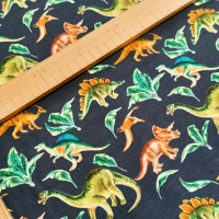 Teplákovina - Dinosaury - cena za 10 centimetrov