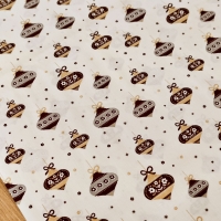 Bavlnená látka - Vianočné ozdoby I - cena za 10 cm
