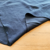 Počesaná teplákovina - Jednofarebná - Tmavá modrá za 10 centimetrov