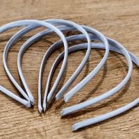 Čelenka saténová 10 mm - Šedá